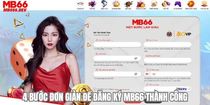 4 bước đơn giản để đăng ký MB66 thành công